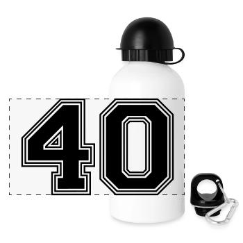 40_number_40_(s31) - Panoramic Thermal Bottle with Lid 500 ml - white - Front