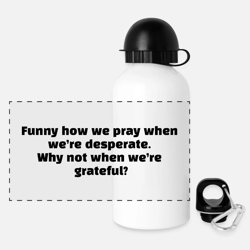 Funny how - Panoramic Thermal Bottle with Lid 500 ml - white