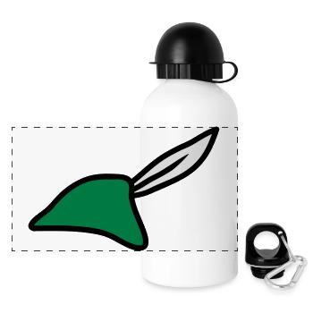 Robin Hood Hat - Panoramic Thermal Bottle with Lid 500 ml - white - Front