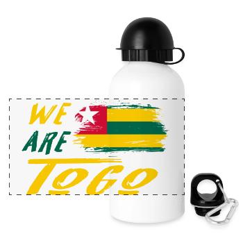 We are Togo - Panoramic Thermal Bottle with Lid 500 ml - white - Front