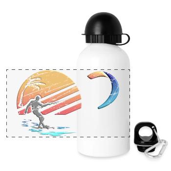 Go Kite - Panorama Trinkflasche mit Deckel 500 ml - Weiß - Vorne