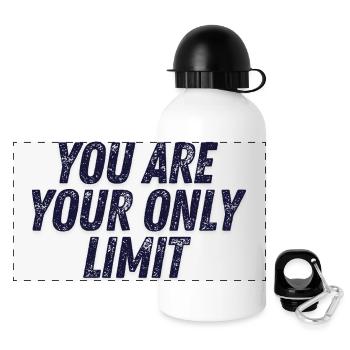You are your only limit - Panoramic Thermal Bottle with Lid 500 ml - white - Front