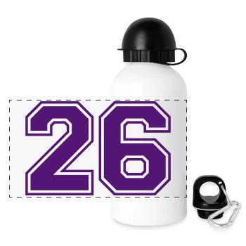 26 - Panorama Trinkflasche mit Deckel 500 ml - Weiß - Vorne