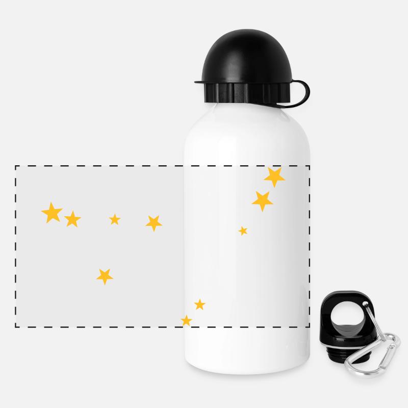 Capricorn constellation - Panoramic Thermal Bottle with Lid 500 ml - white