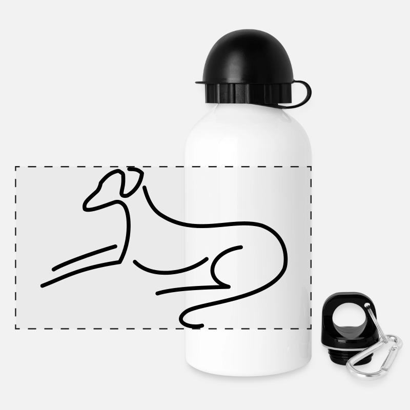 Sloughi - Gourde panoramique avec couvercle 500 ml - blanc
