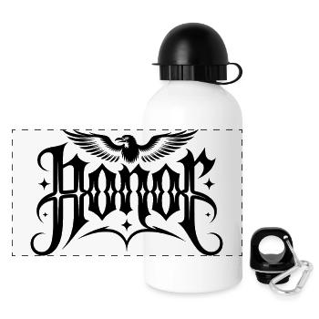 Honor - Stoic Roman Design - Panoramic Thermal Bottle with Lid 500 ml - white - Front