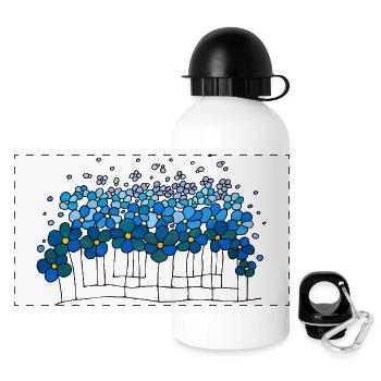 Blumen - Gourde panoramique avec couvercle 500 ml - blanc - Devant