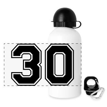 30 - Panorama Trinkflasche mit Deckel 500 ml - Weiß - Vorne
