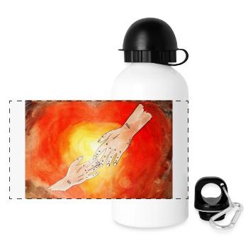 divine mouthguard - Panoramic Thermal Bottle with Lid 500 ml - white - Front