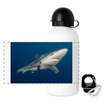 Azores Shark - Panoramic Thermal Bottle with Lid 500 ml - white - Front