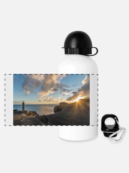 Faro delle Azzorre - Panoramisk termoflaske med låg 500 ml - hvid