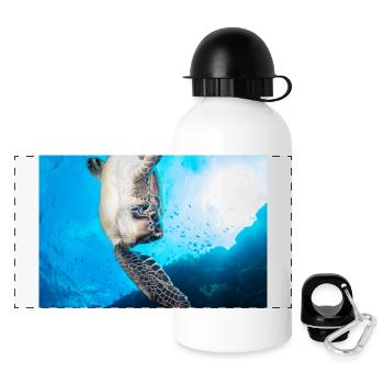 Turtle - Panoramic Thermal Bottle with Lid 500 ml - white - Front
