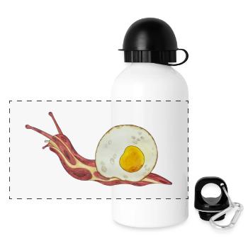 Bacon Roll Bacon et oeuf Oeuf au plat - Gourde panoramique avec couvercle 500 ml - blanc - Devant