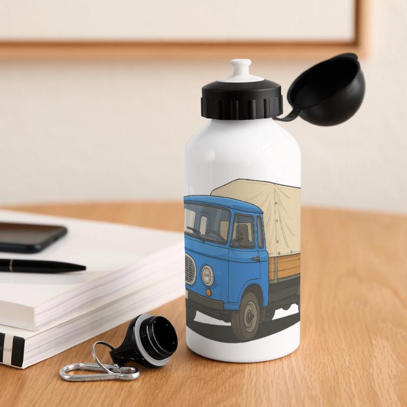 Ost-Pritsche Panorama Trinkflasche mit Deckel 500 ml