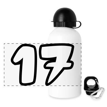 17 - Panoramic Thermal Bottle with Lid 500 ml - white - Front