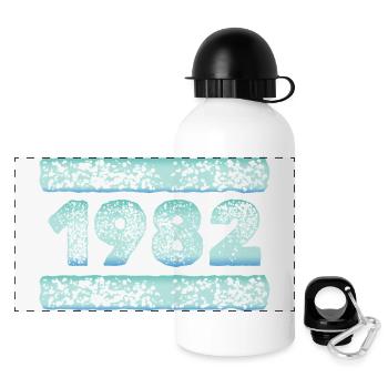 Year 1982 - Panoramic Thermal Bottle with Lid 500 ml - white - Front