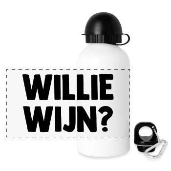 Willie Wijn? - Niederlande - Netherlands Nederland - Panorama Trinkflasche mit Deckel 500 ml - Weiß - Vorne