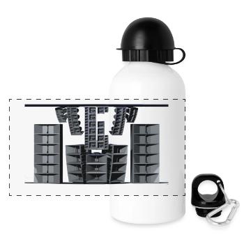 sound system10 - Gourde panoramique avec couvercle 500 ml - blanc - Devant