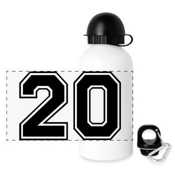 zwanzig - Panoramic Thermal Bottle with Lid 500 ml - white - Front