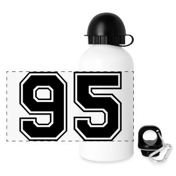 95 - Panoramic Thermal Bottle with Lid 500 ml - white - Front