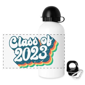 Class Of 2023 Graduation Party Gift For Him & Her - Panoramic Thermal Bottle with Lid 500 ml - white - Front