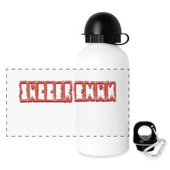 JaggerChan Lettering Dick red - Panoramic Thermal Bottle with Lid 500 ml - white - Front