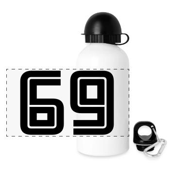 69 - Panoramic Thermal Bottle with Lid 500 ml - white - Front