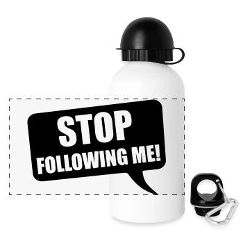 stop - Panoramic Thermal Bottle with Lid 500 ml - white - Front