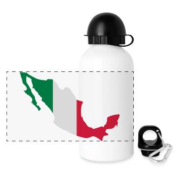 Mexiko - Panorama Trinkflasche mit Deckel 500 ml - Weiß - Vorne