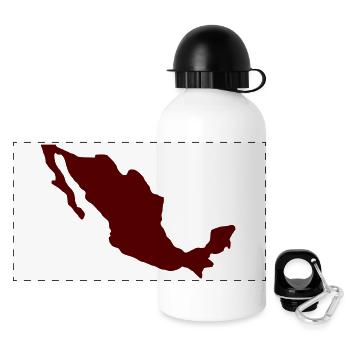 Mexiko - Panorama Trinkflasche mit Deckel 500 ml - Weiß - Vorne