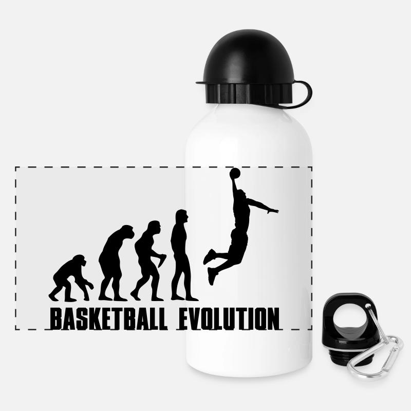 Evolution Basketball Dunk - Panoramic Thermal Bottle with Lid 500 ml - white