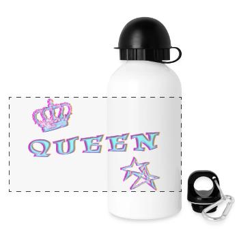 queen - Panoramic Thermal Bottle with Lid 500 ml - white - Front