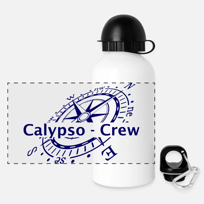 Windrose Calypso Crew - Panoramic Thermal Bottle with Lid 500 ml - white