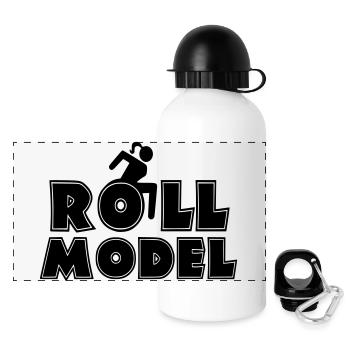 Female wheelchair user is a role model * - Panoramic Thermal Bottle with Lid 500 ml - white - Front