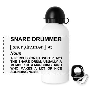 Drummer Dictionary - Panoramic Thermal Bottle with Lid 500 ml - white - Front