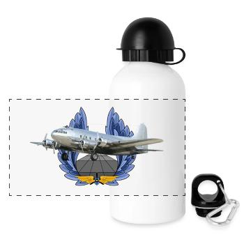 Model 307 Stratoliner - Panorama Trinkflasche mit Deckel 500 ml - Weiß - Vorne