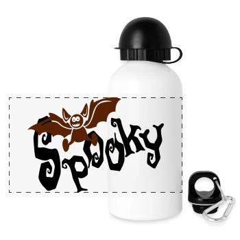 Halloween - Gourde panoramique avec couvercle 500 ml - blanc - Devant