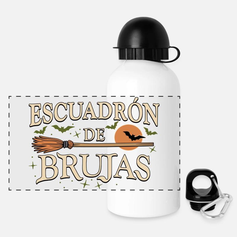 Witch Squad - Panoramic Thermal Bottle with Lid 500 ml - white