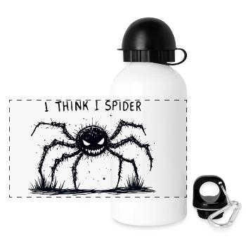 I Think I Spider - Panoramic Thermal Bottle with Lid 500 ml - white - Front
