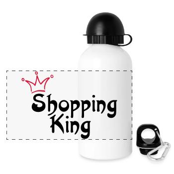 SHOPPING KING - Gourde panoramique avec couvercle 500 ml - blanc - Devant