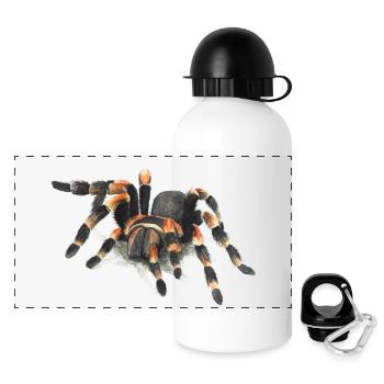 Vogelspinne - Panorama Trinkflasche mit Deckel 500 ml - Weiß - Vorne