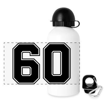 60 - Panoramic Thermal Bottle with Lid 500 ml - white - Front