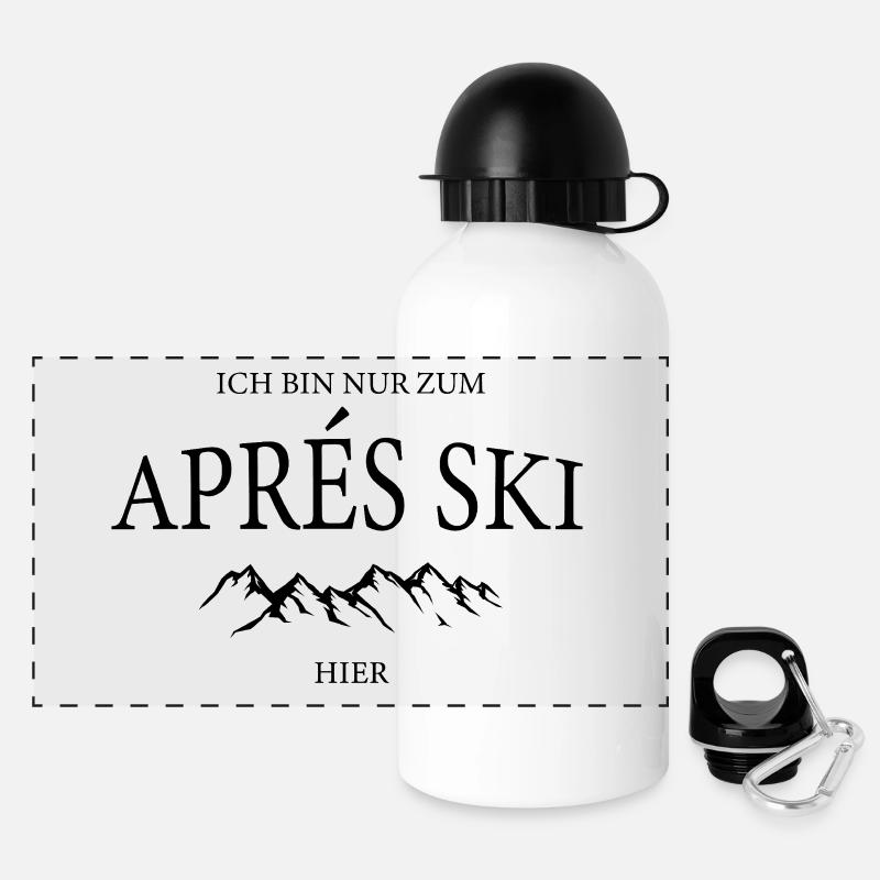 Only for après-ski here - Panoramic Thermal Bottle with Lid 500 ml - white