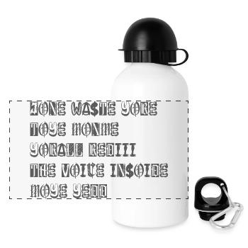 JONE WASTE YORE TOYE MONME YORALL REDIII THE VOICE - Gourde panoramique avec couvercle 500 ml - blanc - Devant