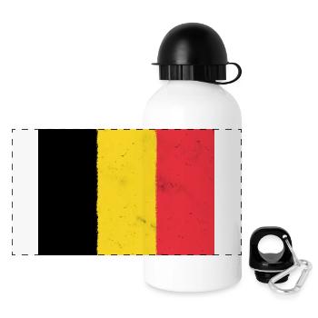 Flag of Belgium - Panoramic Thermal Bottle with Lid 500 ml - white - Front