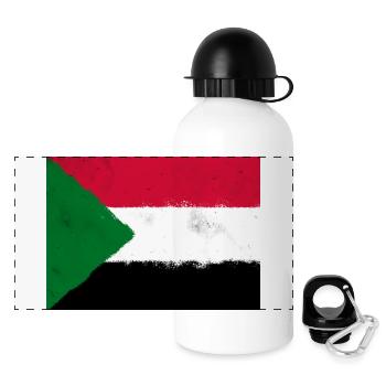 Flag of Sudan - Panoramic Thermal Bottle with Lid 500 ml - white - Front