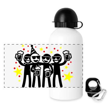 Birthday Party Team - Panoramic Thermal Bottle with Lid 500 ml - white - Front