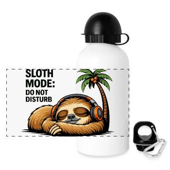 Sloth Mode Do Not Disturb - Panoramic Thermal Bottle with Lid 500 ml - white - Front
