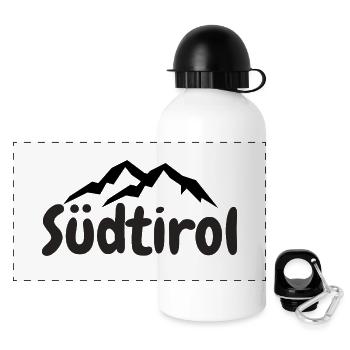 Tyrol du Sud - Gourde panoramique avec couvercle 500 ml - blanc - Devant