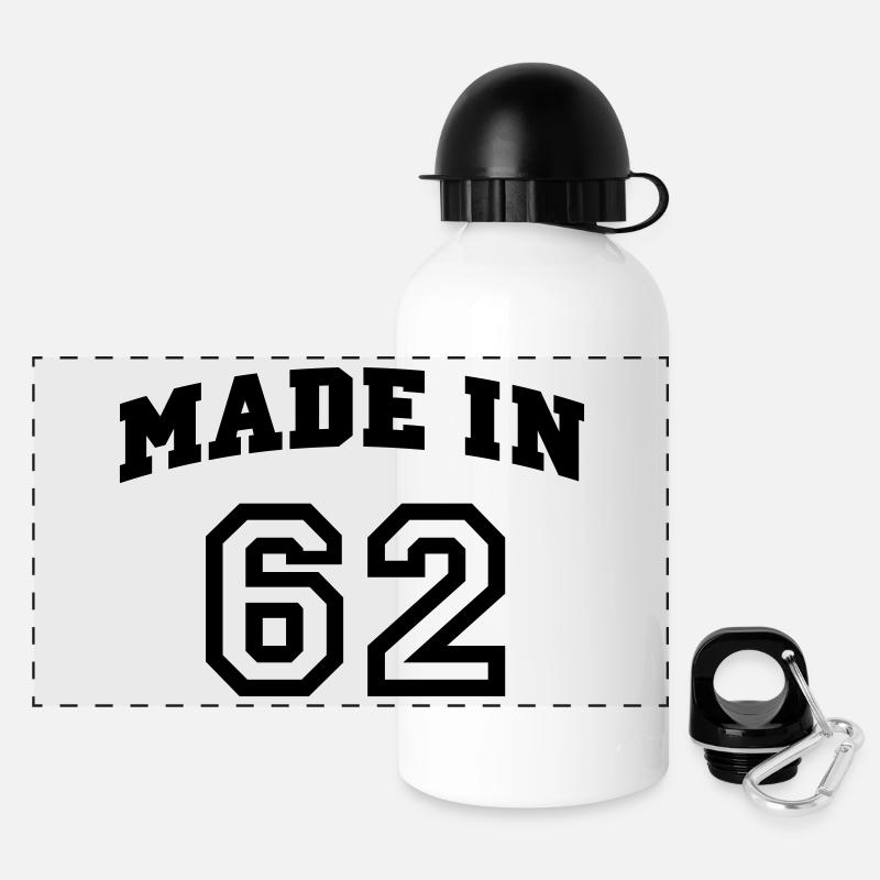 mp_madein62a - Panorama Trinkflasche mit Deckel 500 ml - Weiß